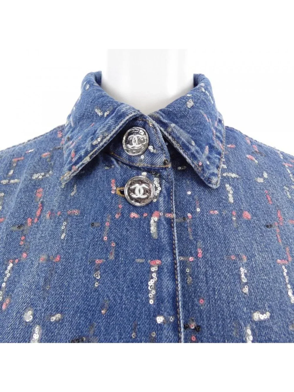 Chanel Metiers D'art Look 38 Denim Jacket
